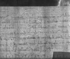 Письмо М. Савелли; 1488 г.; Архив СПбИИ РАН. ЗЕС. Колл. 1. Карт. 36. № 20.