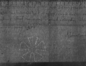 Письмо к Антонио Чеки де Сан-Миниато; 1488 г.; Архив СПбИИ РАН. ЗЕС. Колл. 1. Карт. 21. № 4.